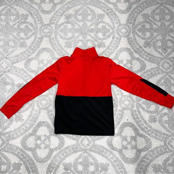 Nike Red and Black Athletic Jacket with Full Zip - Picture 3 of 7
